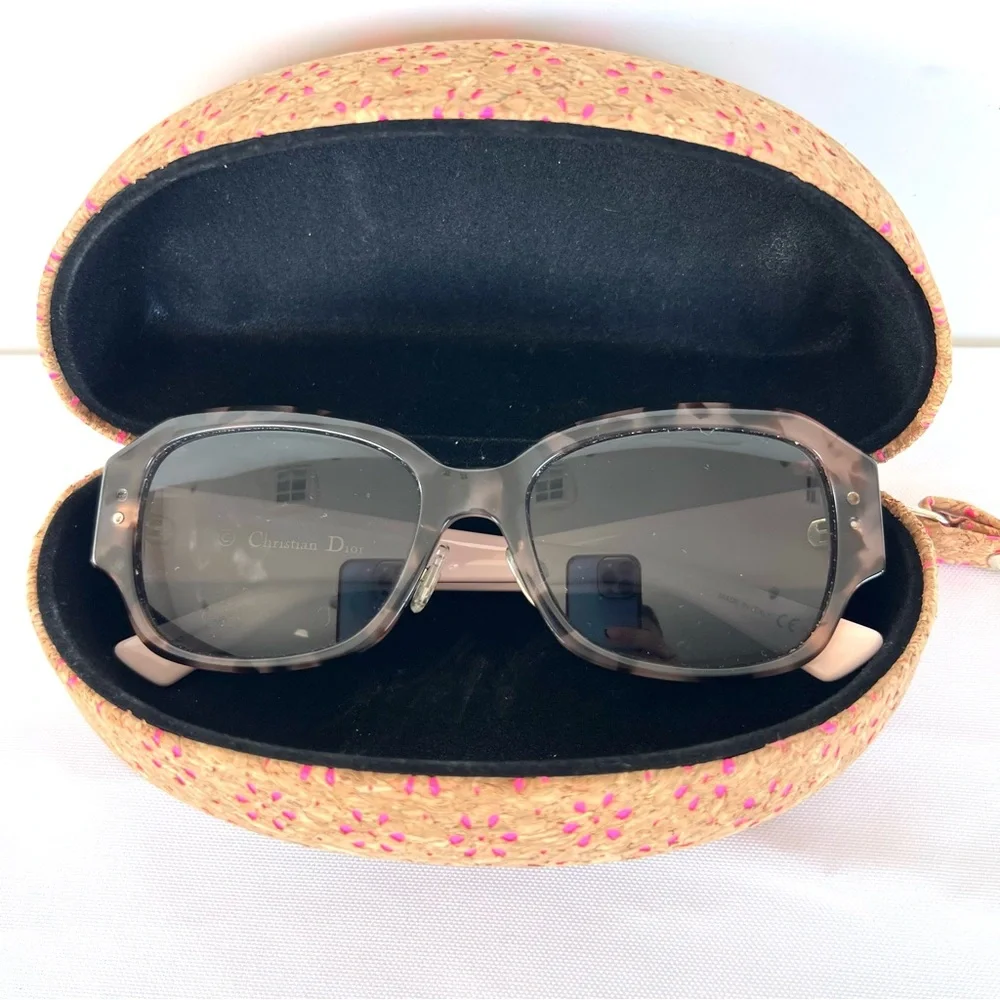 CHRISTIAN DIOR Ladydiorstuds-5 Havana w Blush Pink Frames Prescription Glasses
